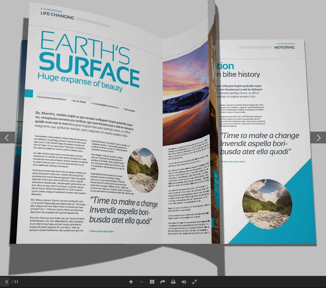 نمایش محتوای PDF با Real3D Flipbook