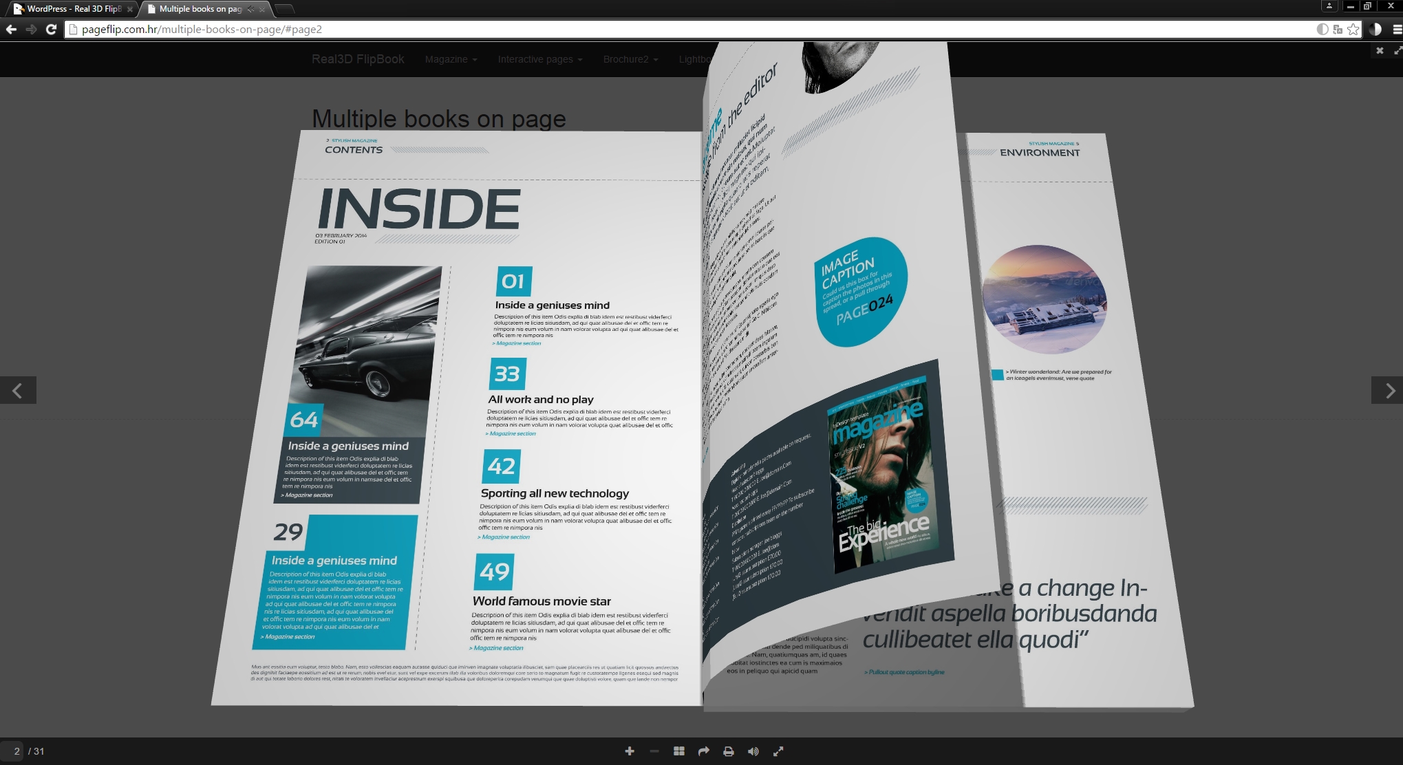 Real3D FlipBook jQuery Plugin