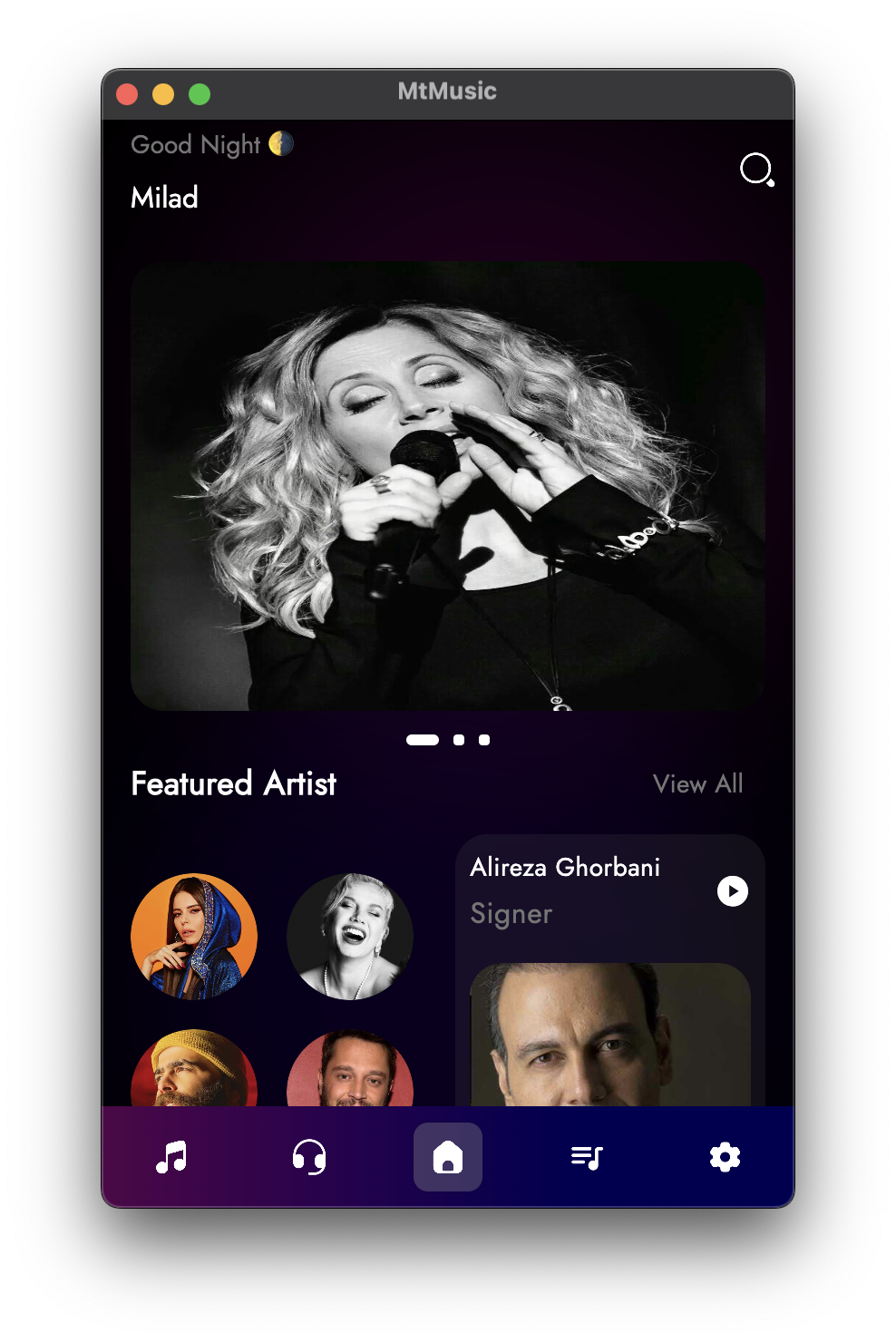 Music and Podcast Player MTMusic