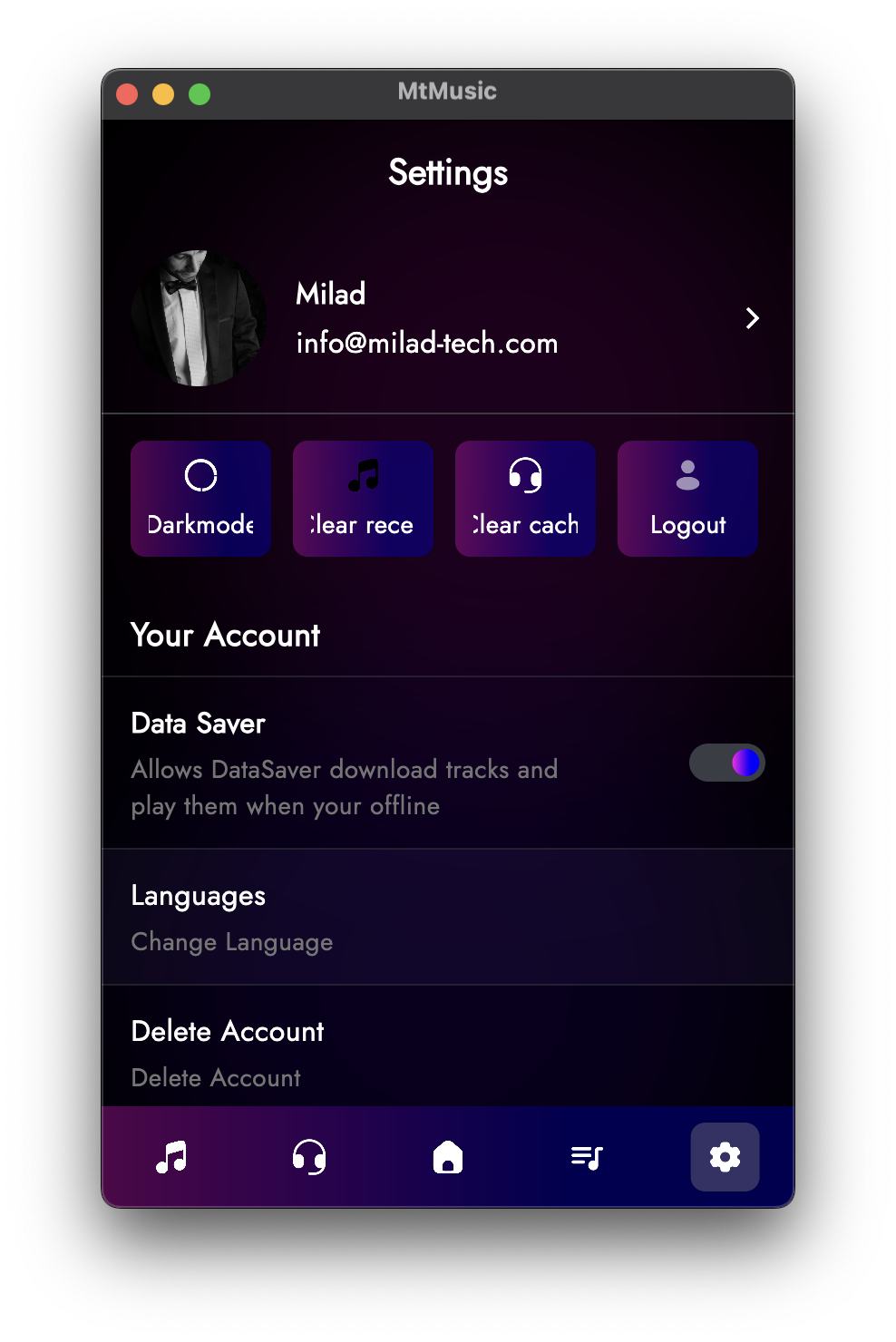 Music and Podcast Player MTMusic